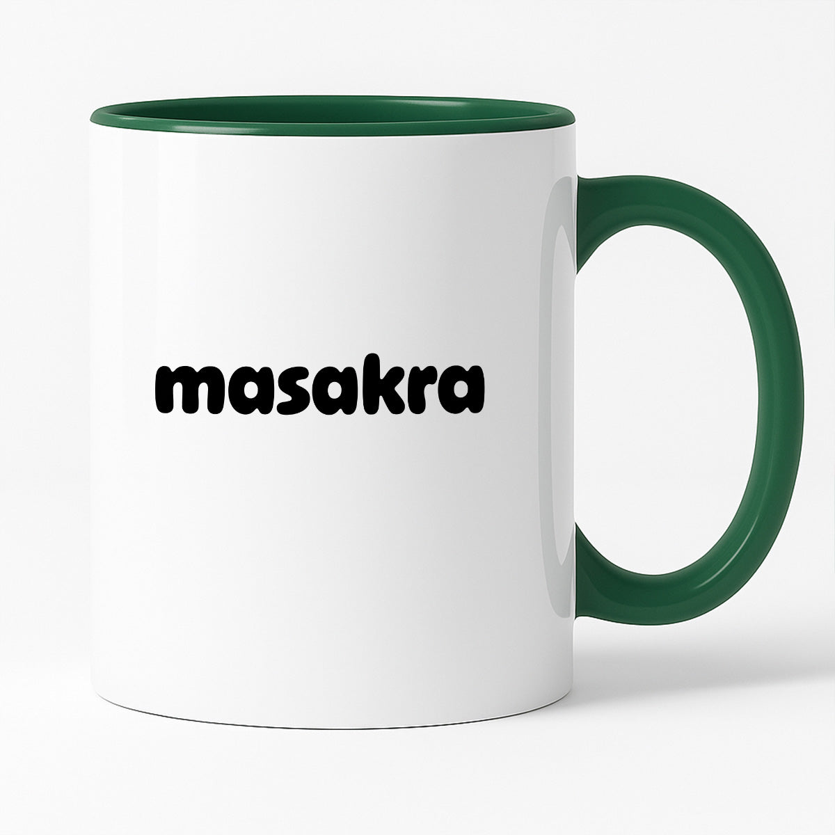 Kubek z nadrukiem "masakra"
