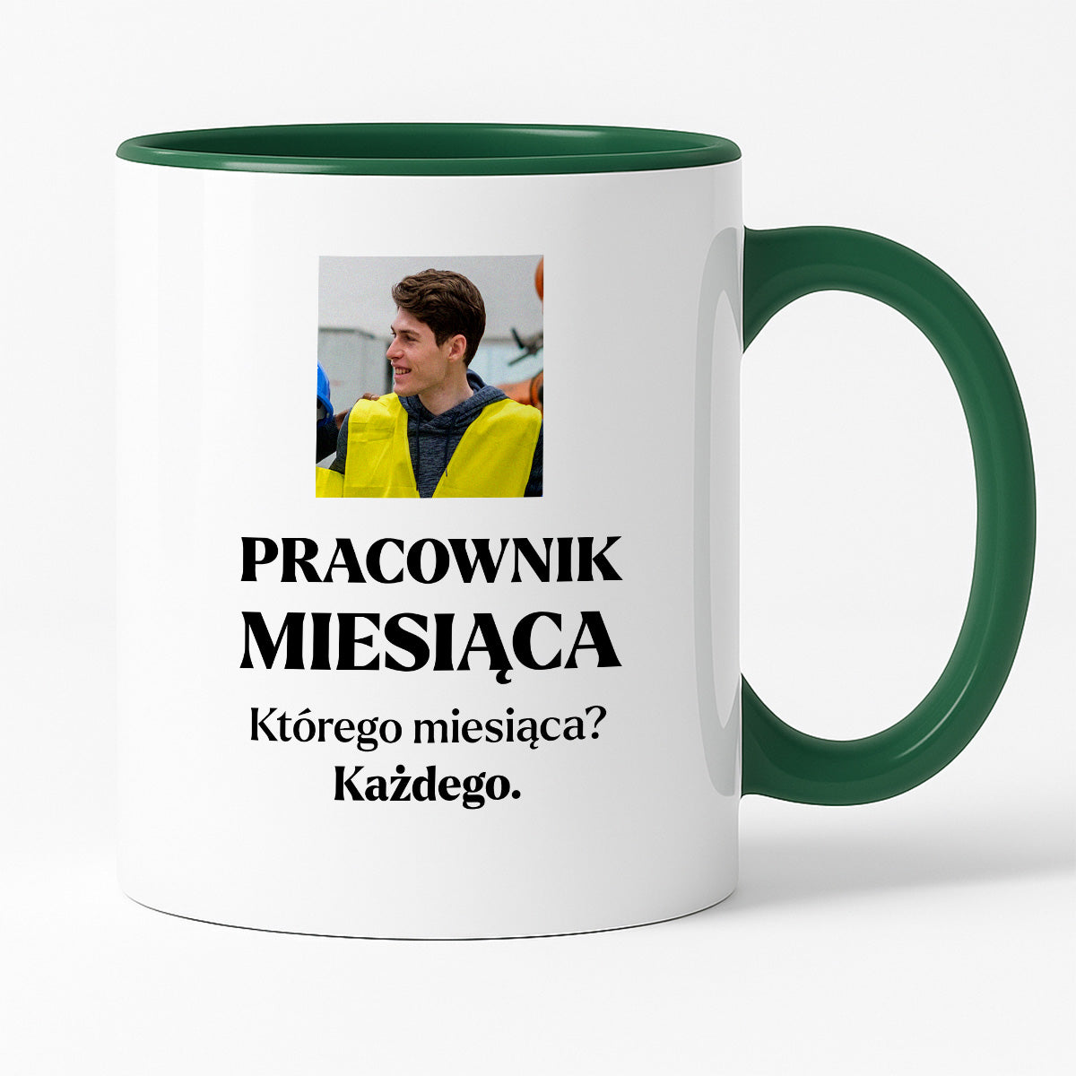 Kubek z nadrukiem - "Pracownik miesiąca ze zdjęciem"