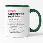 Kubek spersonalizowany z nadrukiem "Koordynatorka pierdolnika"