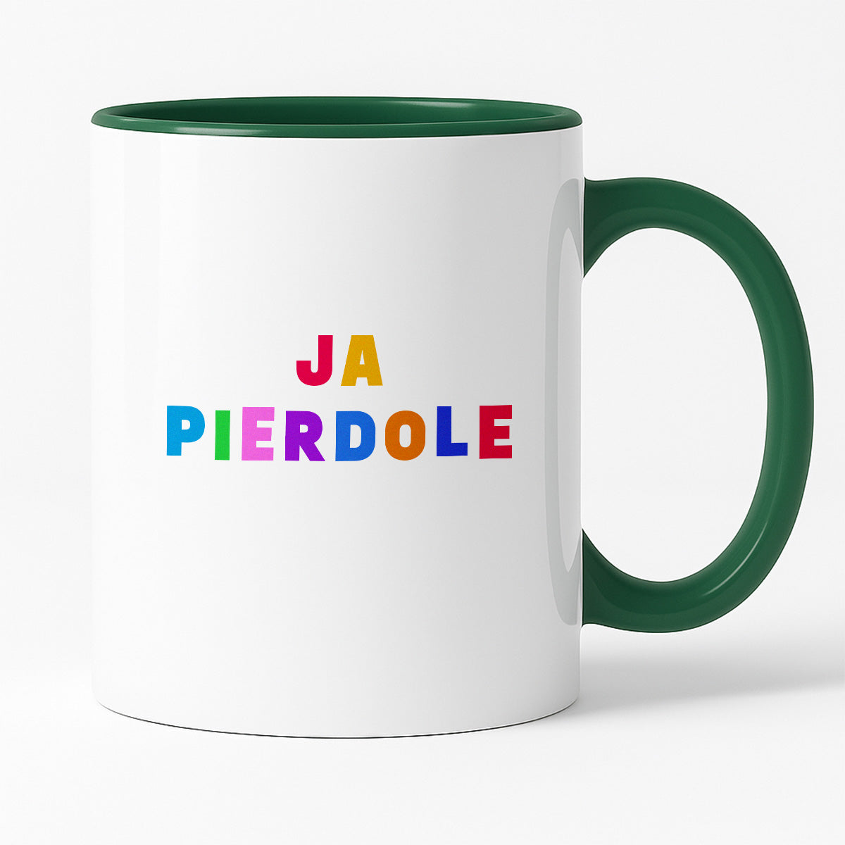 Kubek z kolorowym nadrukiem "ja pierdole"