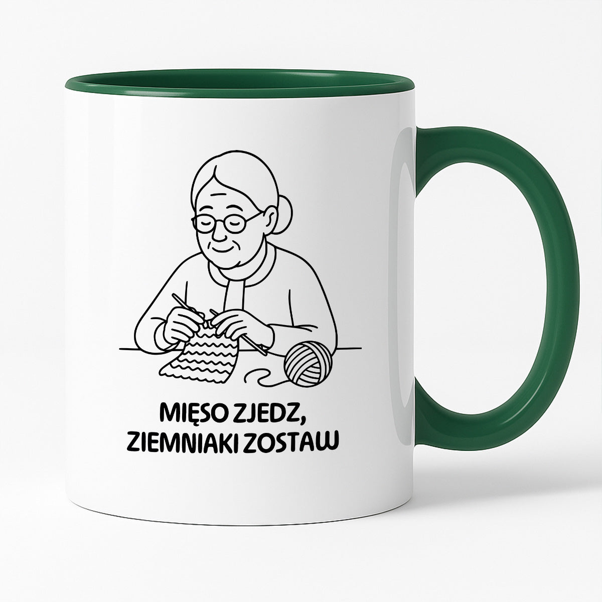 Kubek dla Babci / Dziadka - "Mięso zjedz, ziemniaki zostaw"