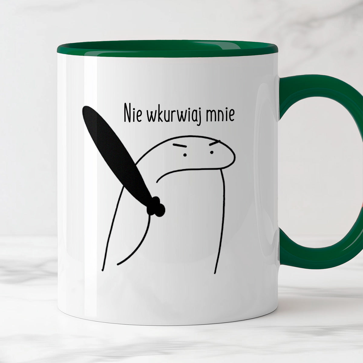 Kubek z nadrukiem "Nie wkurwiaj mnie"