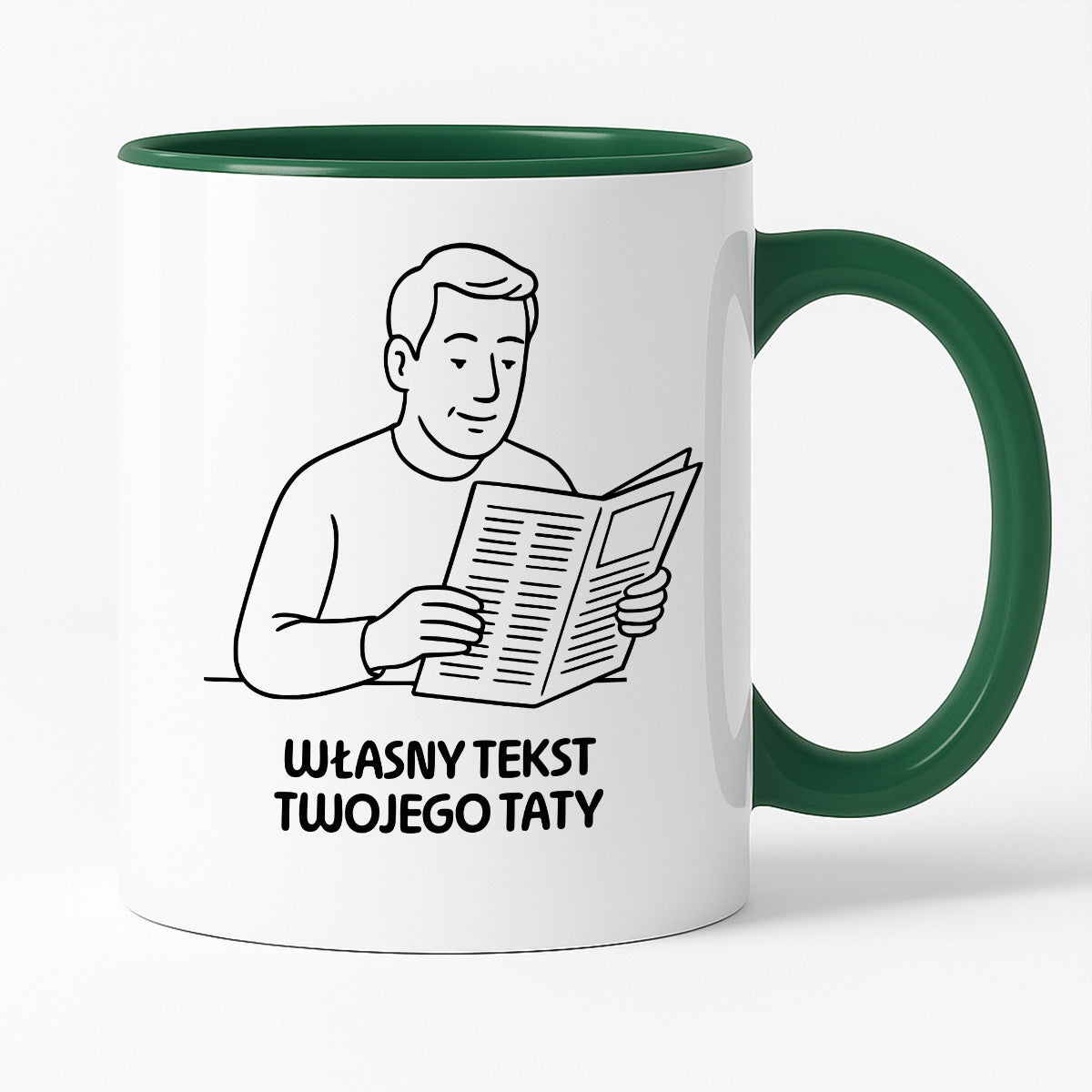 Kubek SPERSONALIZOWANY z nadrukiem - własny cytat TATY - DZIEŃ TATY