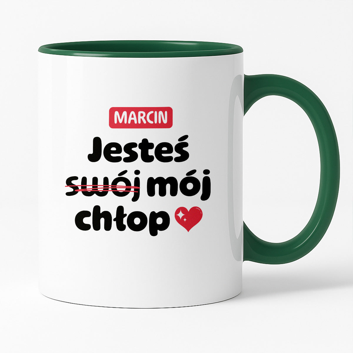 Kubek z IMIENIEM "Jesteś (swój) mój chłop" II