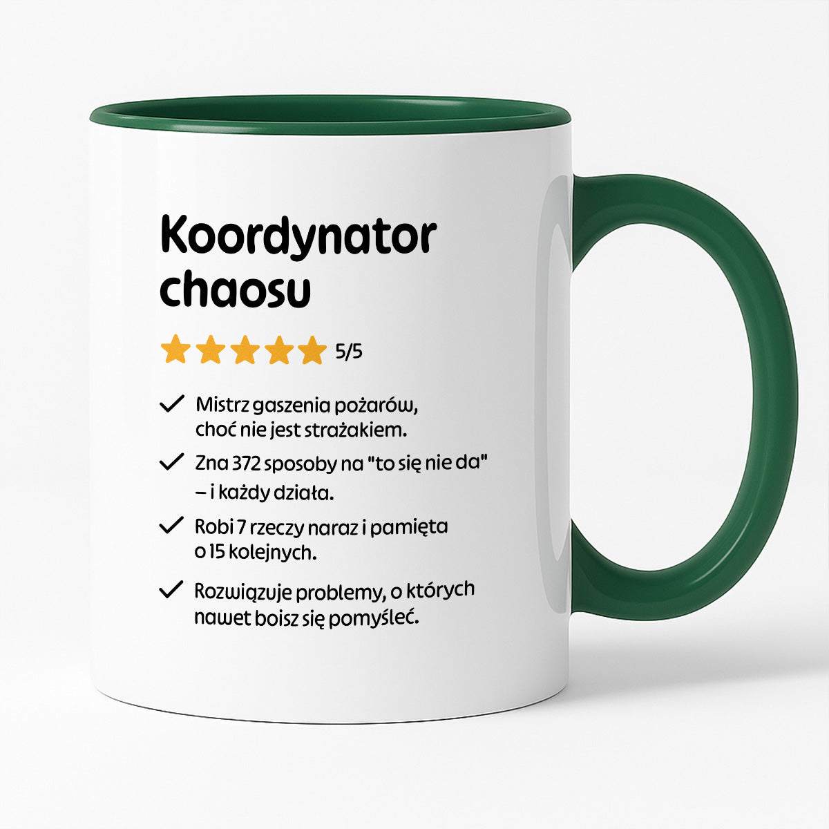 Kubek z nadrukiem "Koordynator chaosu"