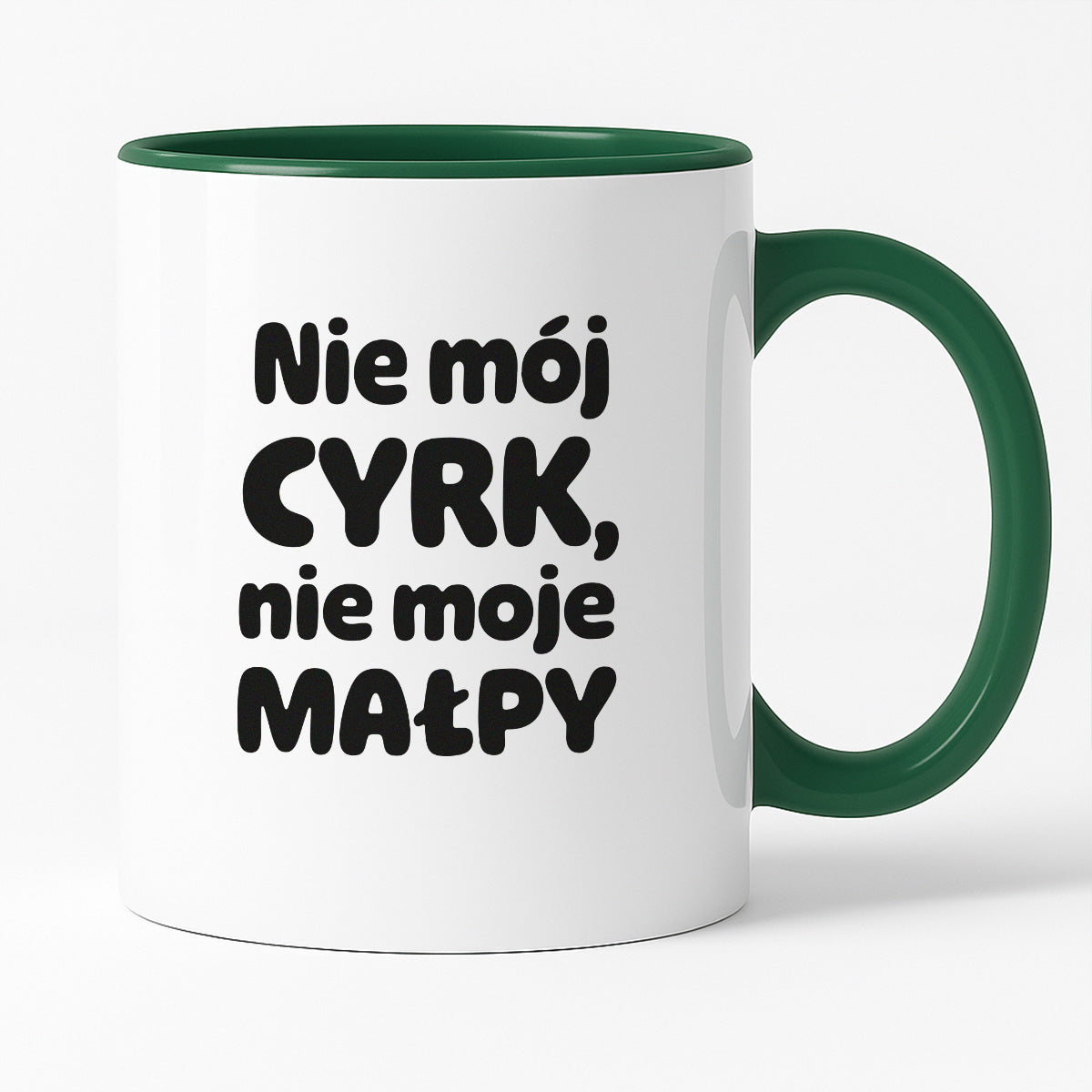 Kubek z nadrukiem - "Nie mój cyrk, nie moje małpy"