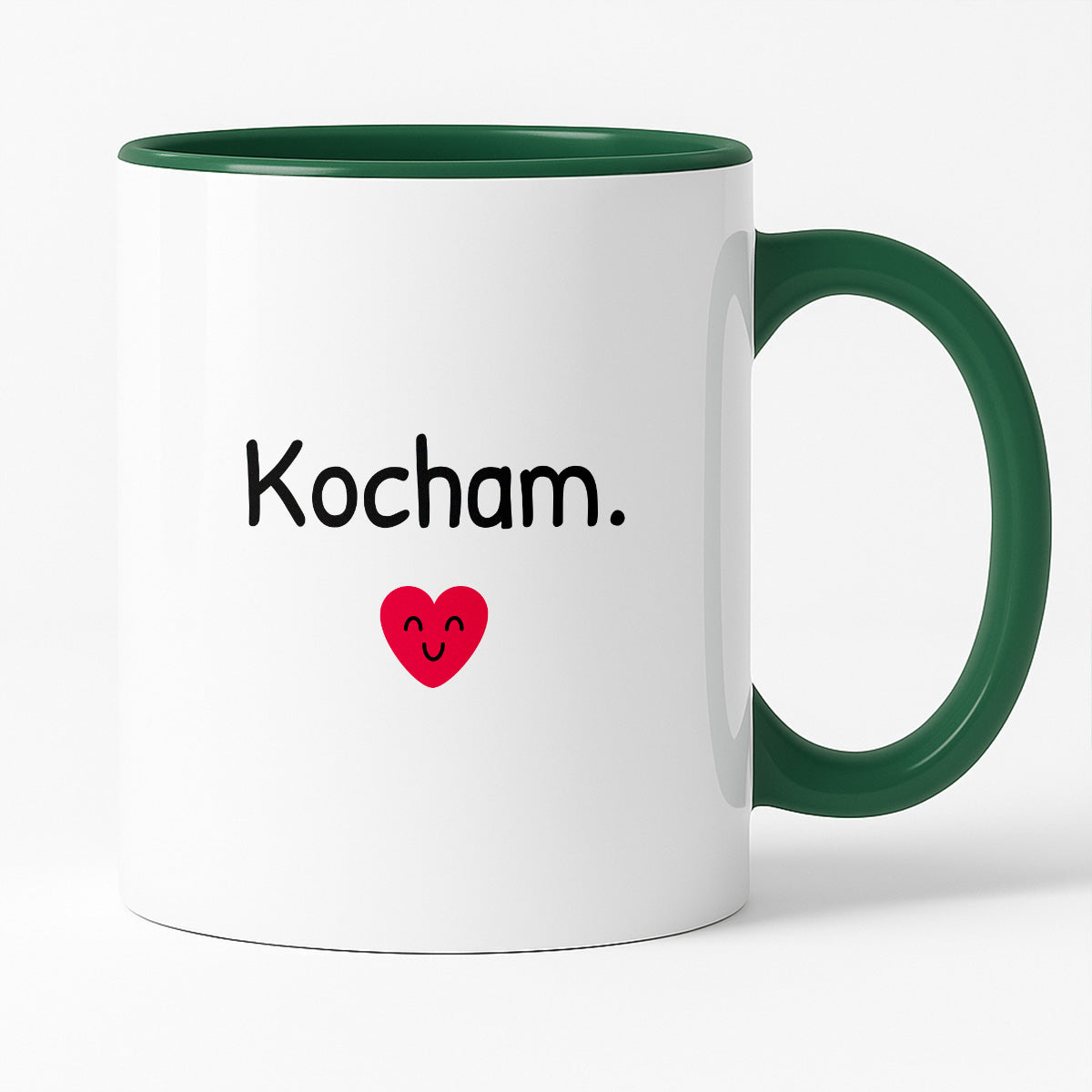 Kubek z nadrukiem - "Kocham."
