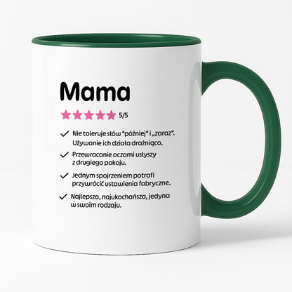 Kubek z nadrukiem - "Mama 5/5"