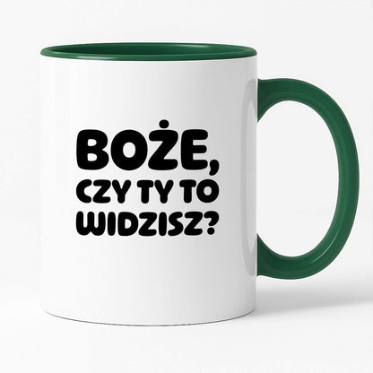Kubek z nadrukiem "Boże, czy Ty to widzisz?"
