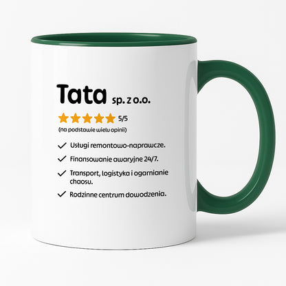 Kubek z nadrukiem - "Tata spółka z o.o."