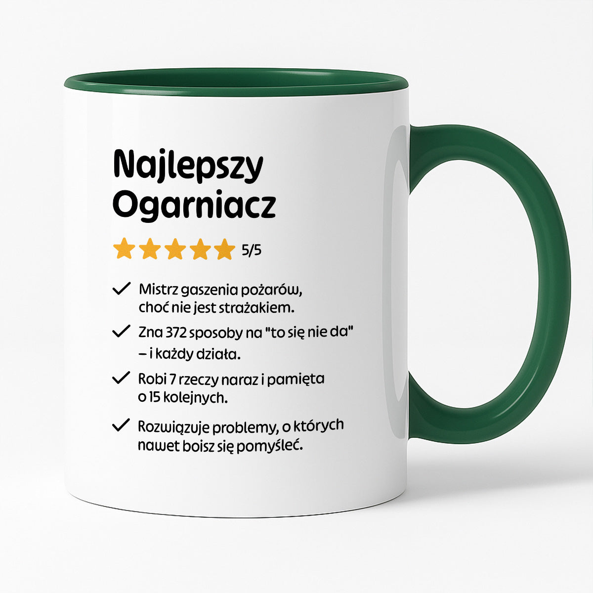 Kubek z nadrukiem "Najlepszy Ogarniacz"