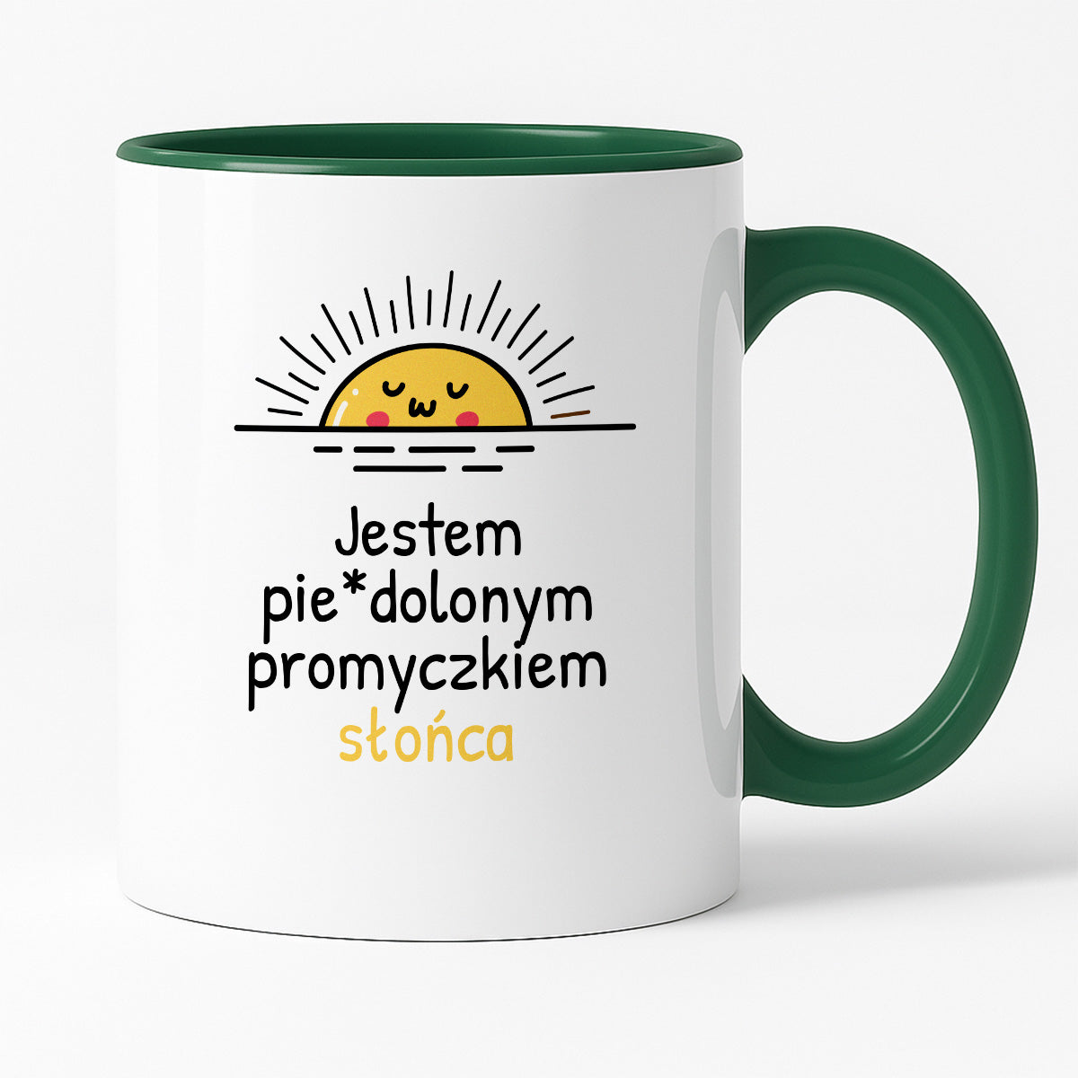 Kubek z nadrukiem - "Jestem pie*dolonym promyczkiem słonca"