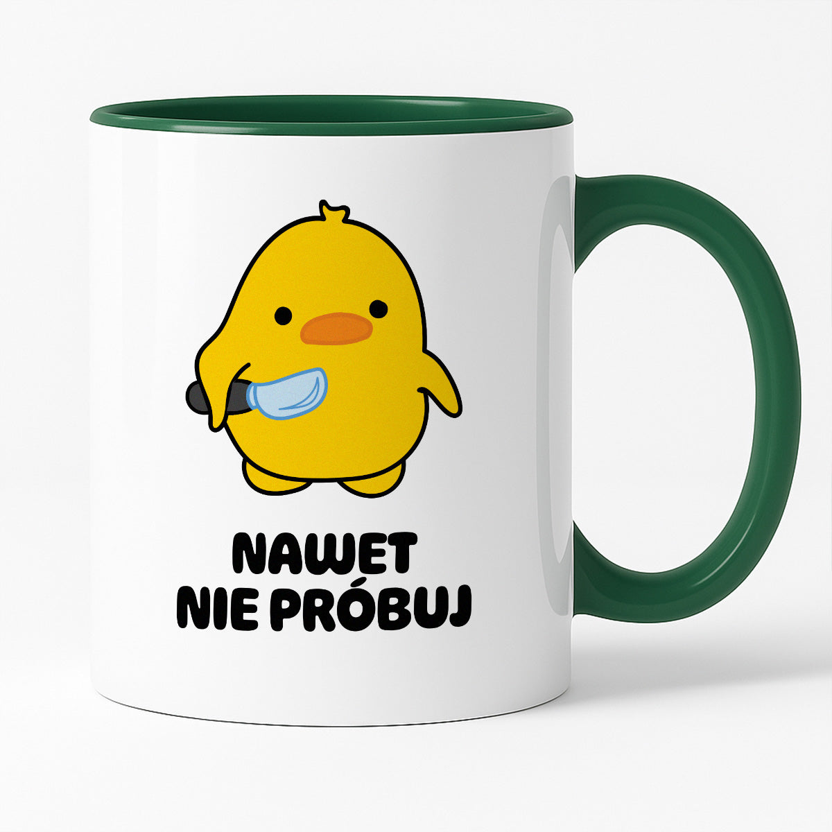 Kubek z nadrukiem - "Nawet nie próbuj"