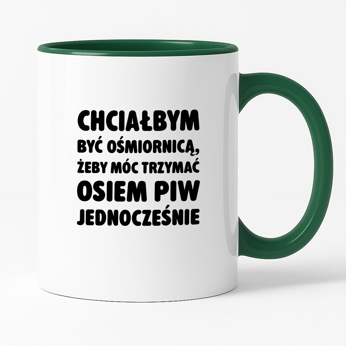 Kubek z nadrukiem - "Chciałbym być ośmiornicą"
