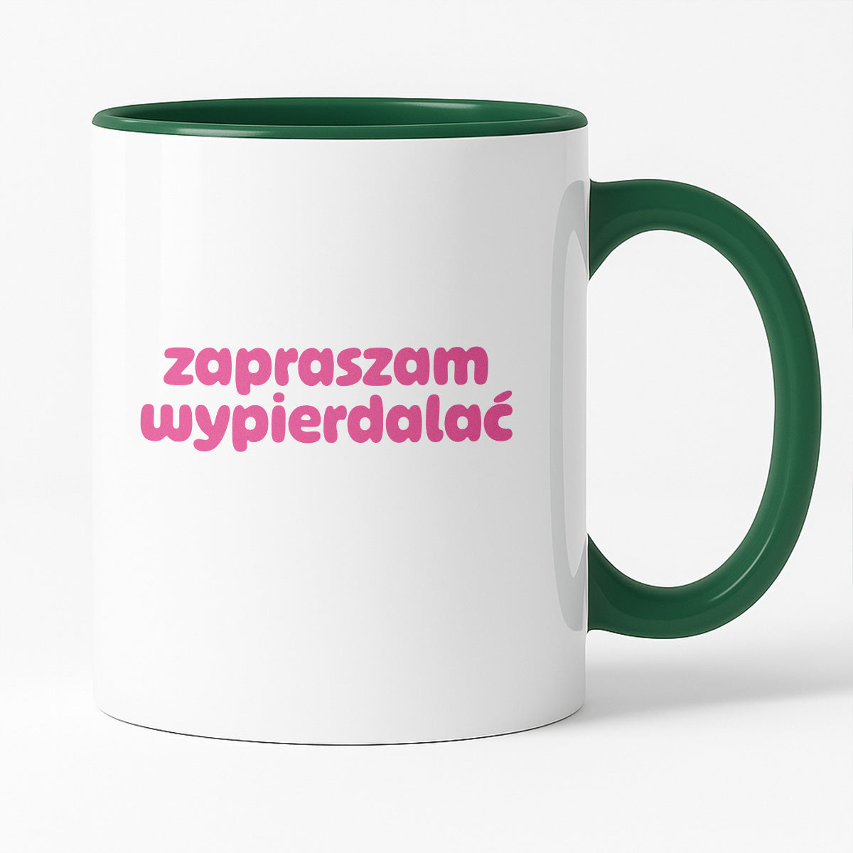 Kubek z nadrukiem "zapraszam wypierdalać" v2