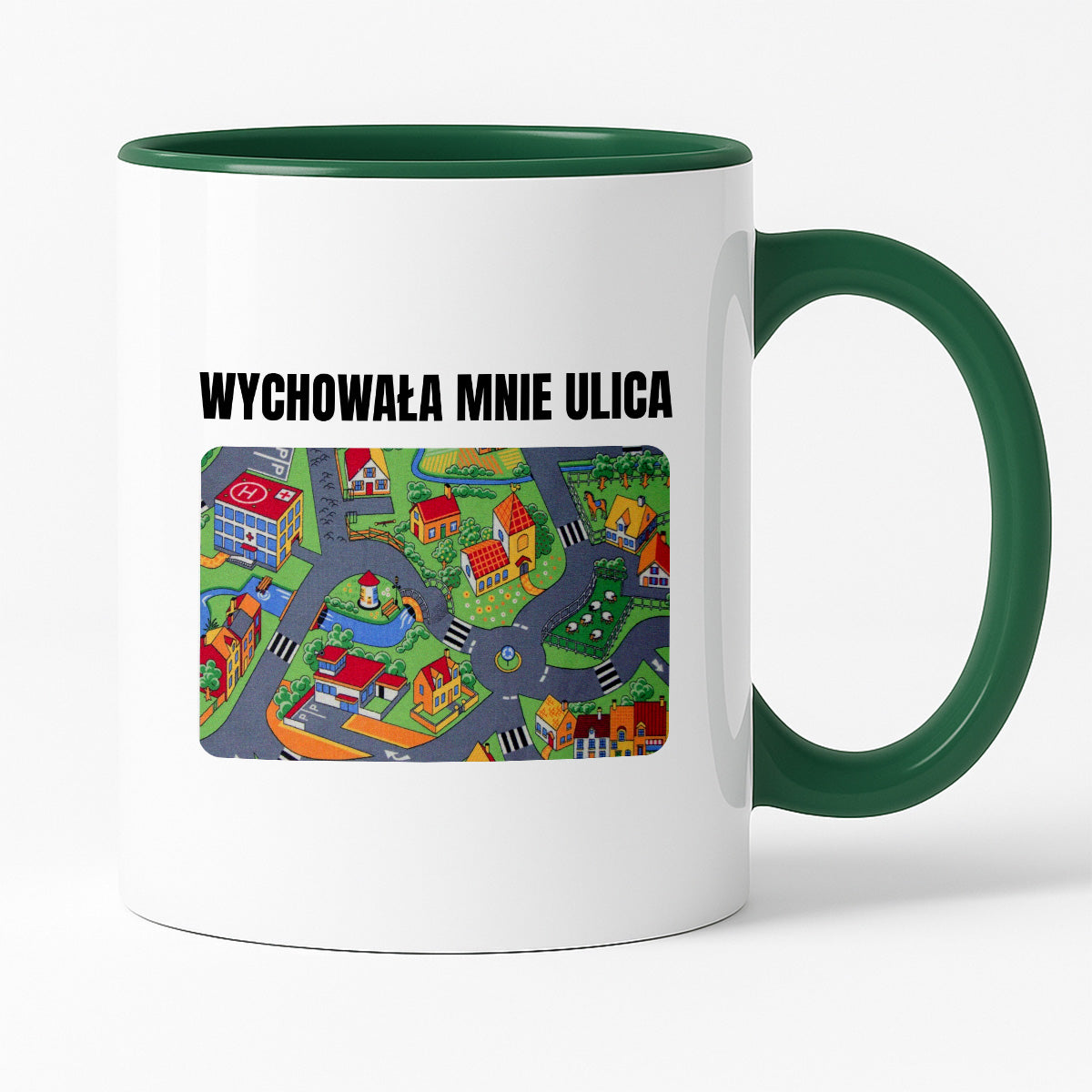 Kubek z nadrukiem -  "Wychowała mnie ulica"