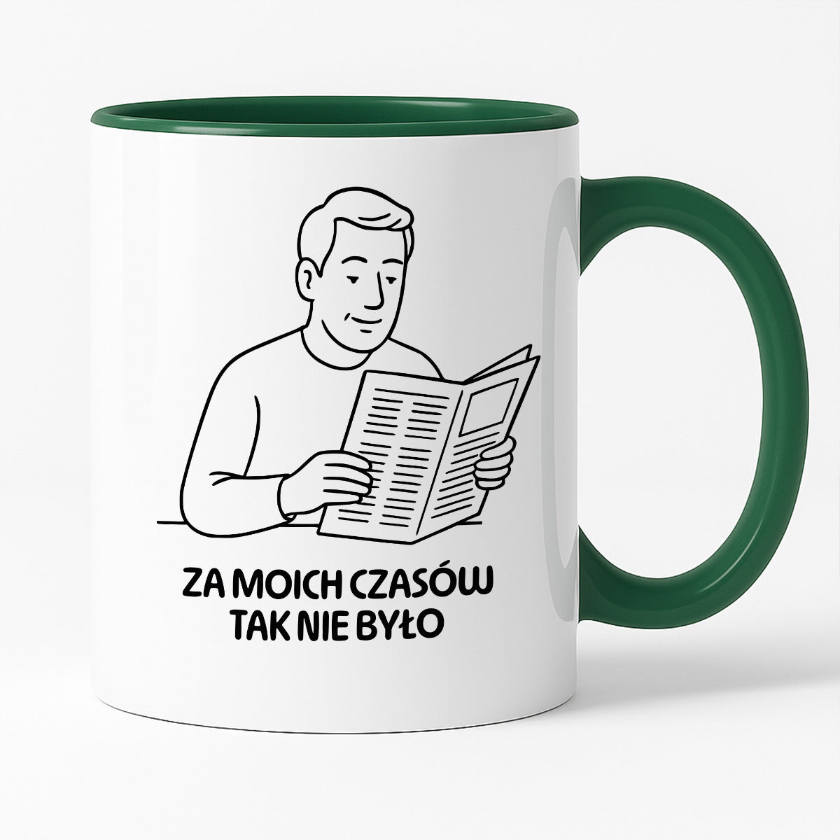 Kubek z nadrukiem "Za moich czasów tak nie było" - Cytaty TATY - DZIEŃ TATY