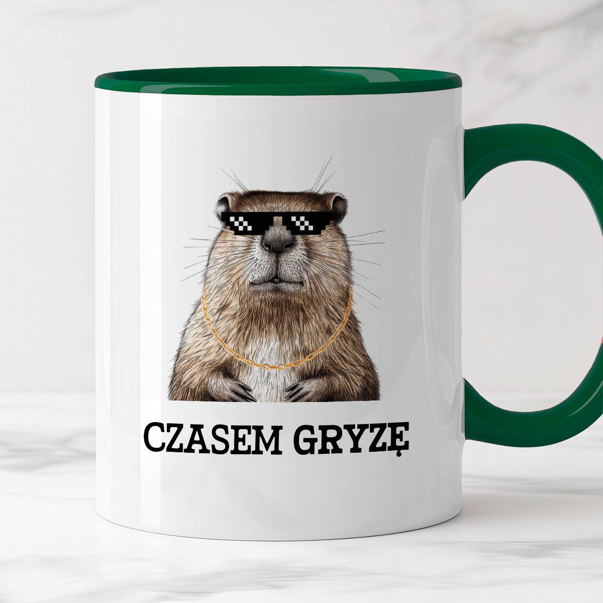 Kubek z nadrukiem "Czasem gryzę"