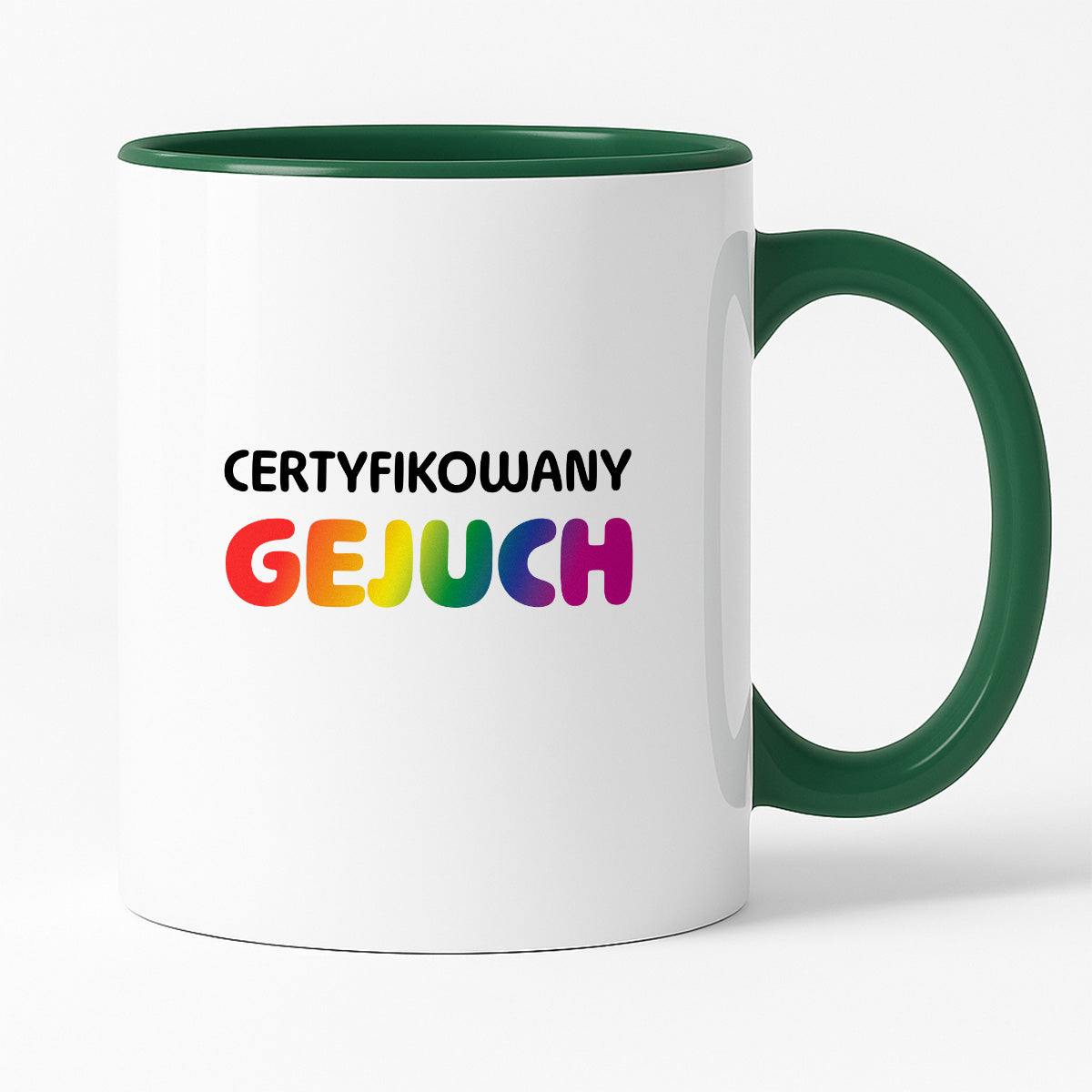 Kubek z nadrukiem - "Certyfikowany gejuch"