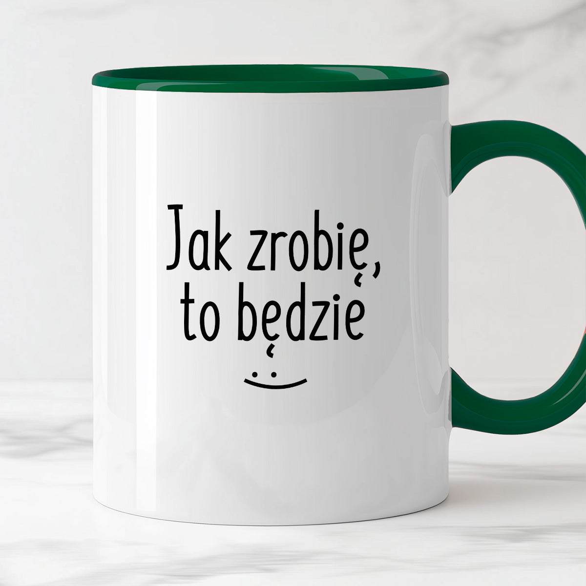 Kubek z nadrukiem "Jak zrobię, to będzie" FB