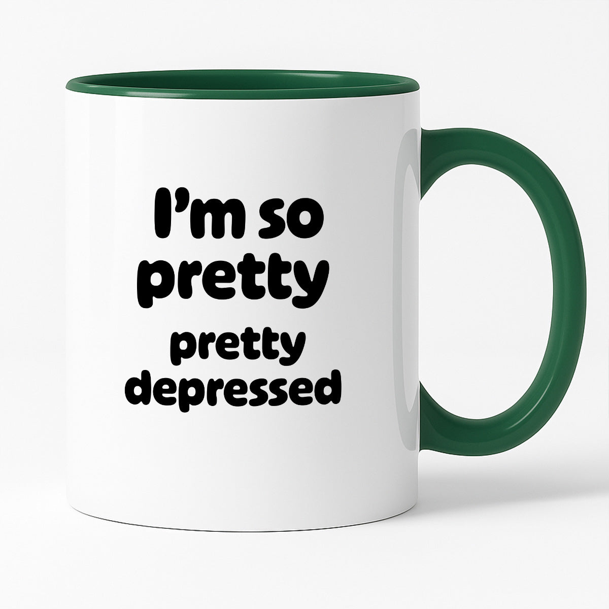 Kubek z nadrukiem - "I'm so pretty pretty depressed'