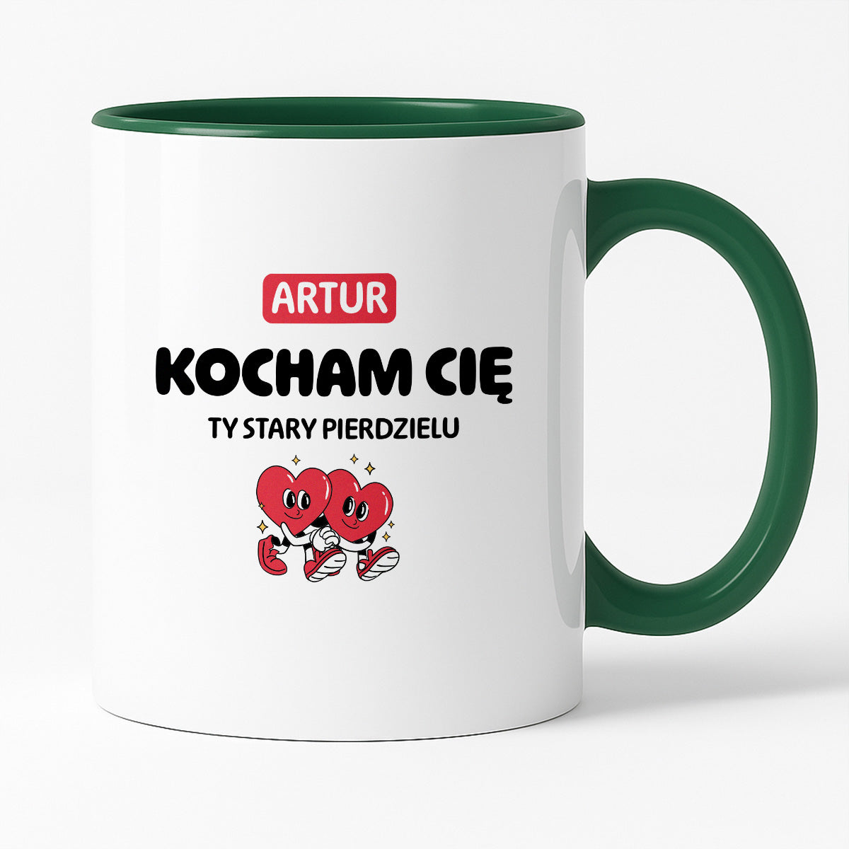 Kubek spersonalizowany z IMIENIEM "Kocham Cię STARY PIERDZIELU I"