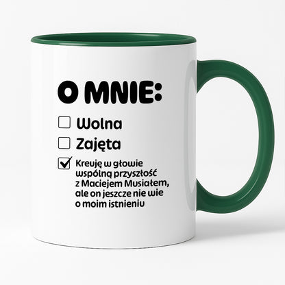 Kubek z nadrukiem "Mój status"