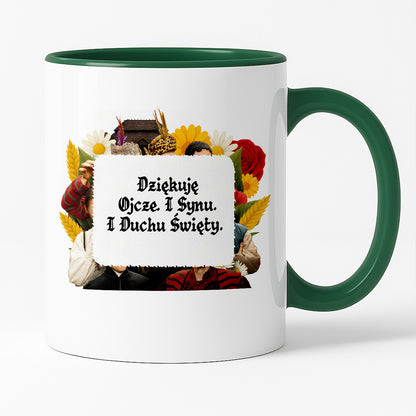 Kubek z nadrukiem "Dziękuję Ojcze. I Synu. I Duchu Święty" NOWE 1670