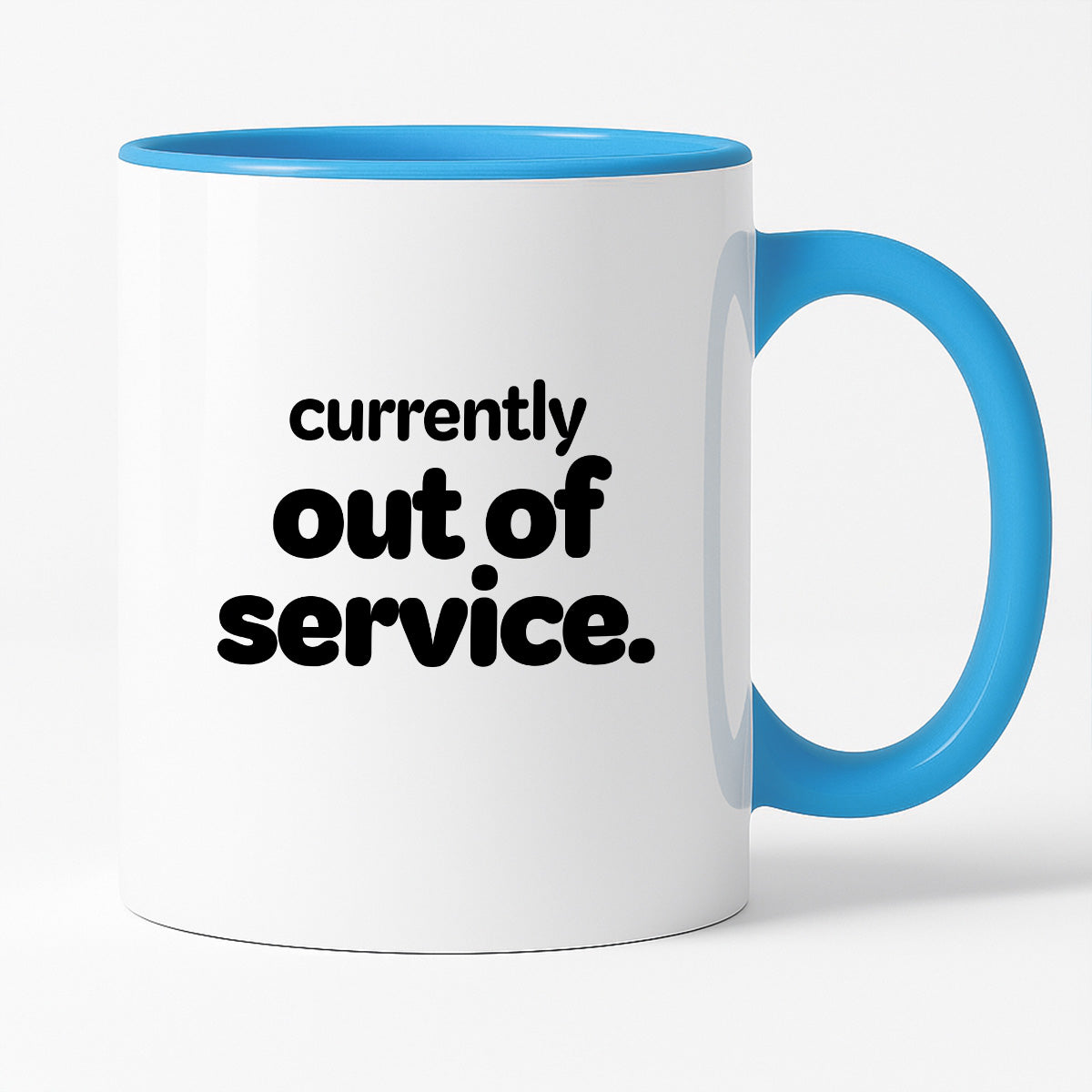 Kubek z nadrukiem - "currently out of service"