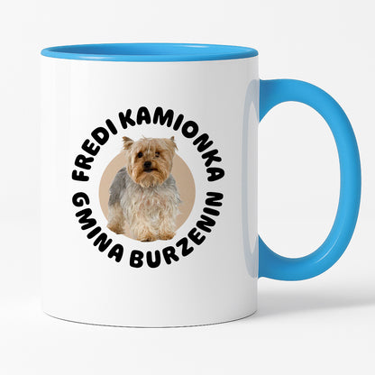 Kubek z nadrukiem - "Fredi Kamionka Gmina Burzenin"