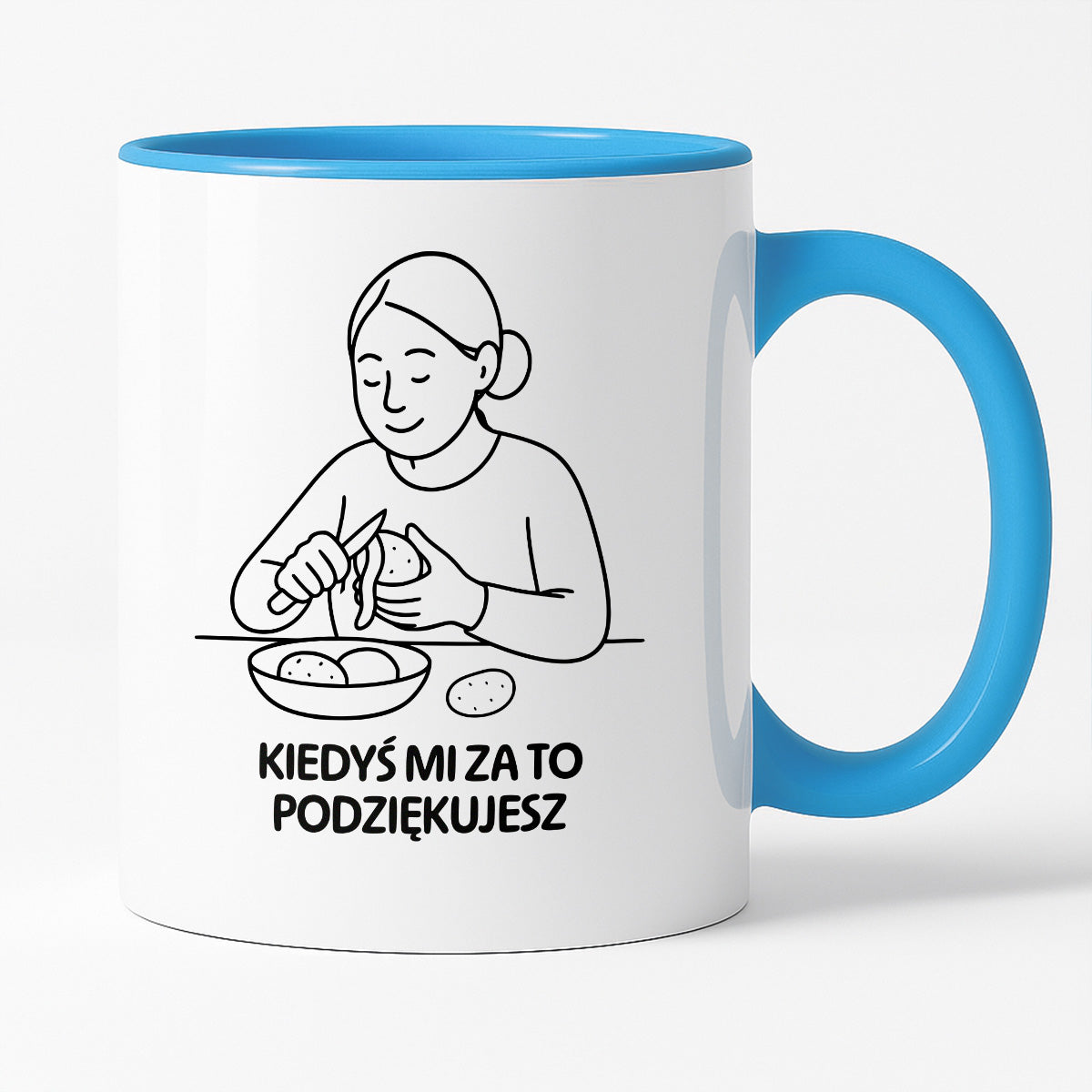 Kubek z nadrukiem "Kiedyś mi za to podziękujesz" - Cytaty MAMY - DZIEŃ MAMY