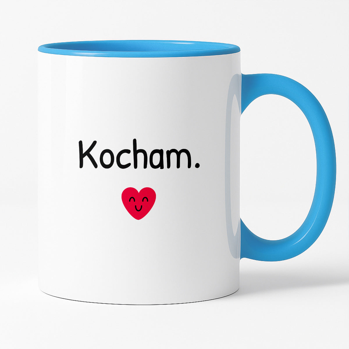 Kubek z nadrukiem - "Kocham."