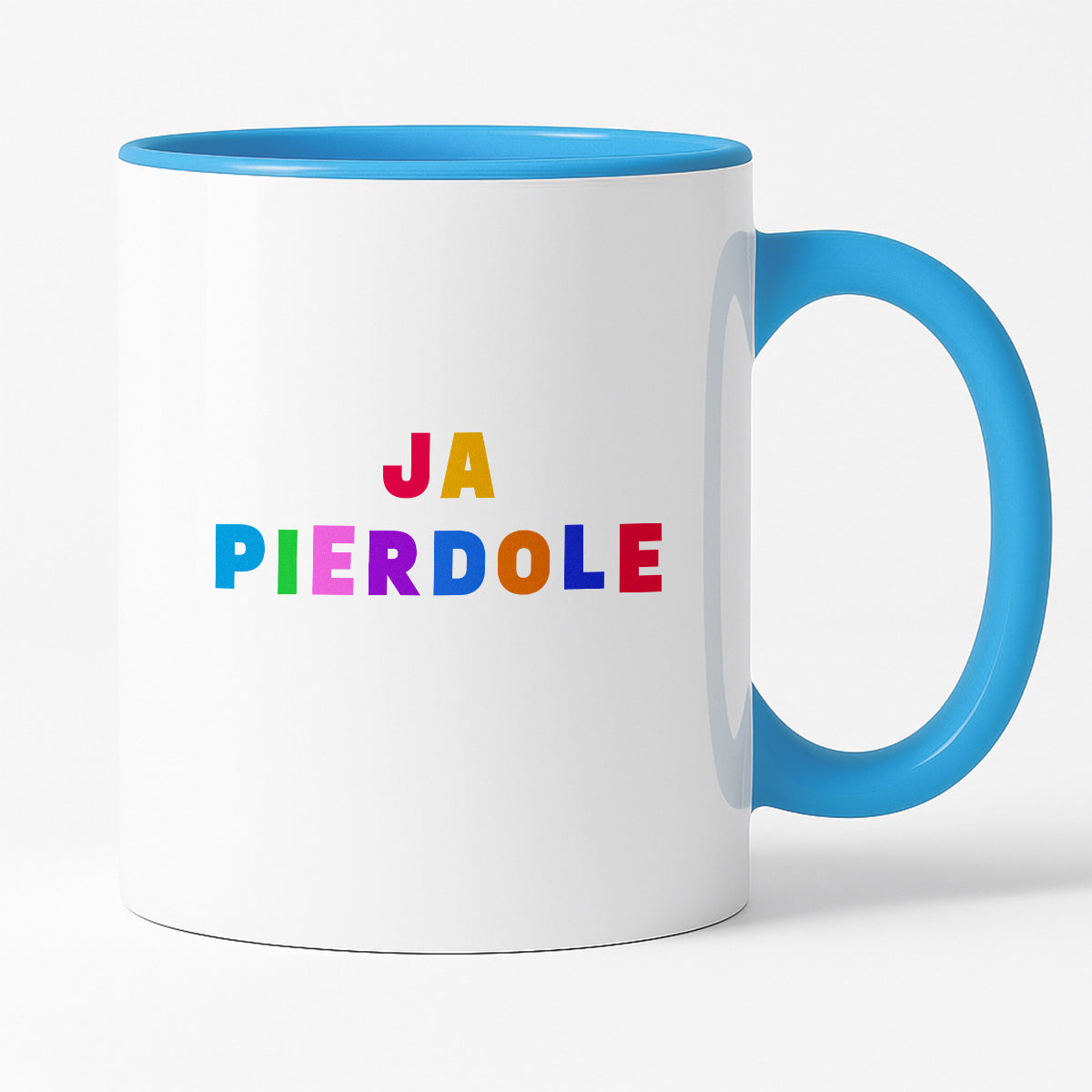 Kubek z kolorowym nadrukiem "ja pierdole"