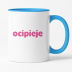 Kubek z nadrukiem "ocipieje"