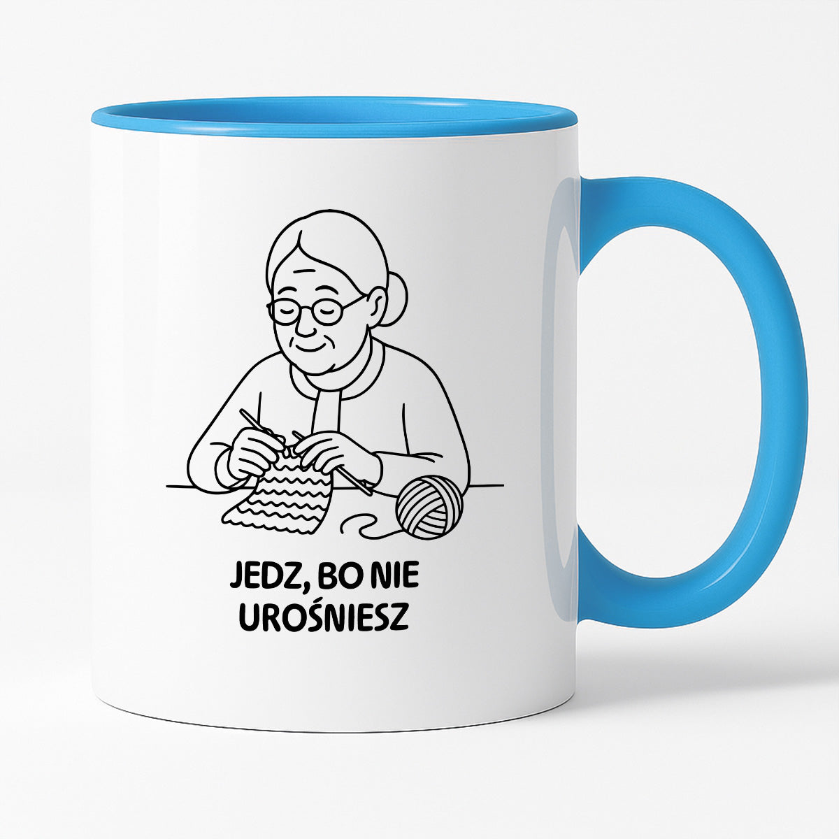 Kubek dla Babci / Dziadka - "Jedz, bo nie urośniesz"