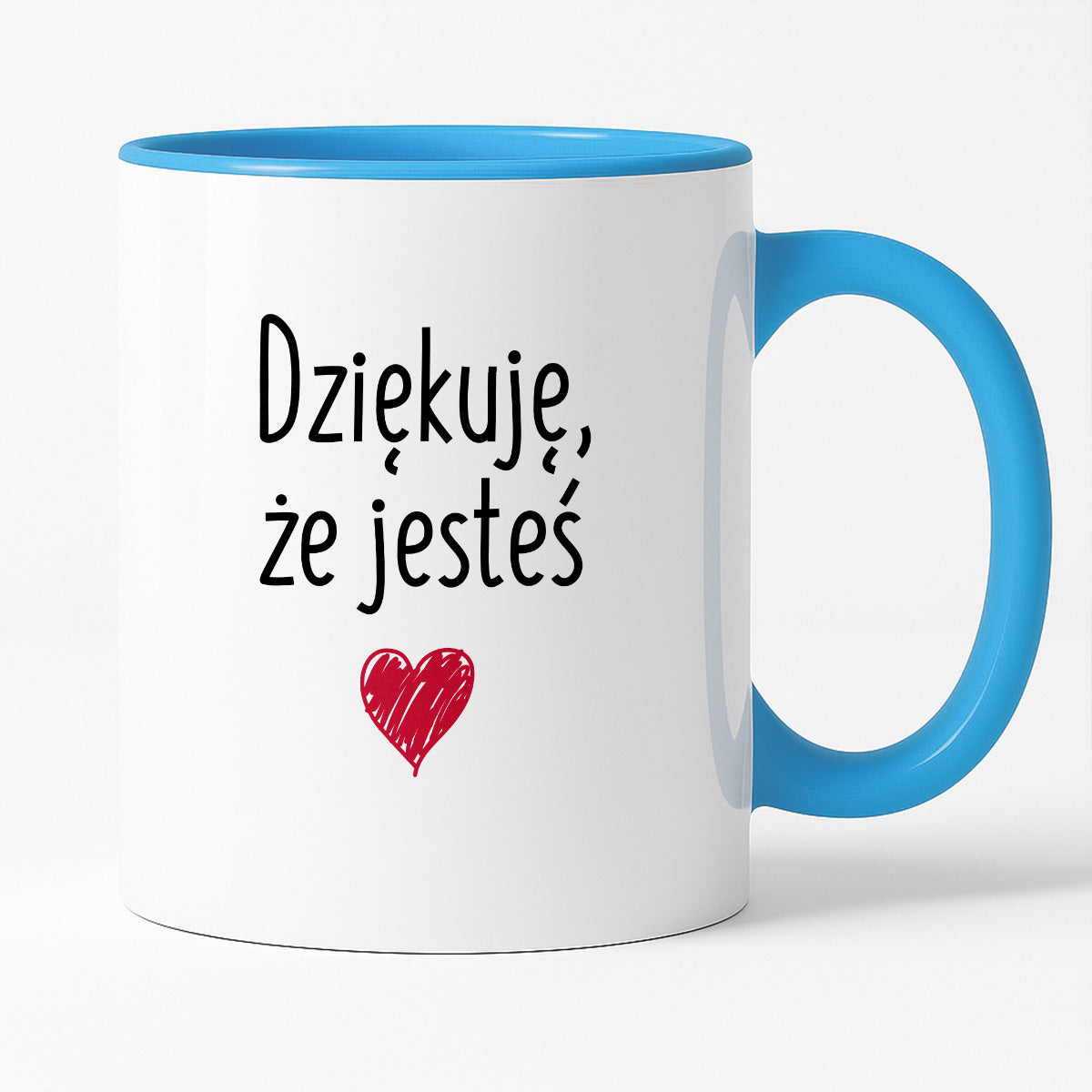 Kubek z nadrukiem "Dziękuję, że jesteś"
