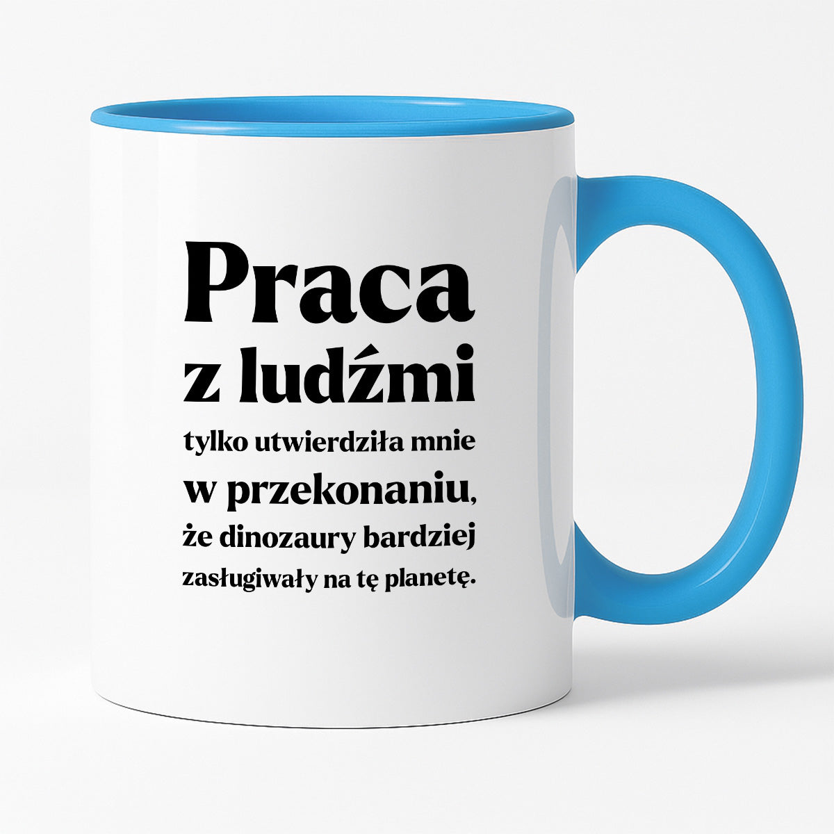Kubek z nadrukiem - "PRACA Z LUDŹMI"