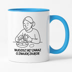 Kubek z nadrukiem "Nudzisz się? Zaraz Ci znajdę zajęcie" - Cytaty MAMY - DZIEŃ MAMY