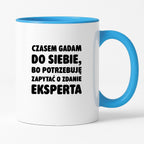 Kubek z nadrukiem - "Czasem gadam do siebie"
