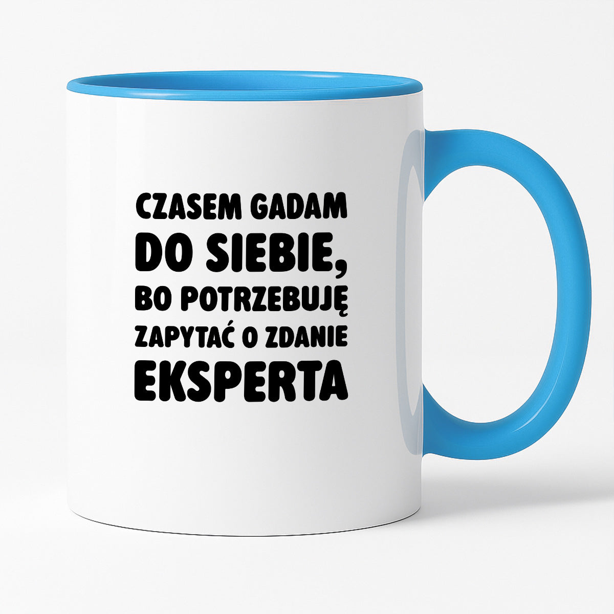 Kubek z nadrukiem - "Czasem gadam do siebie"