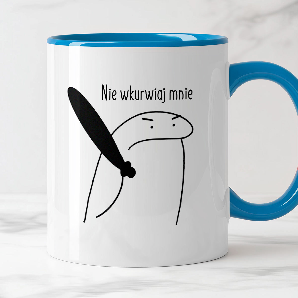 Kubek z nadrukiem "Nie wkurwiaj mnie"