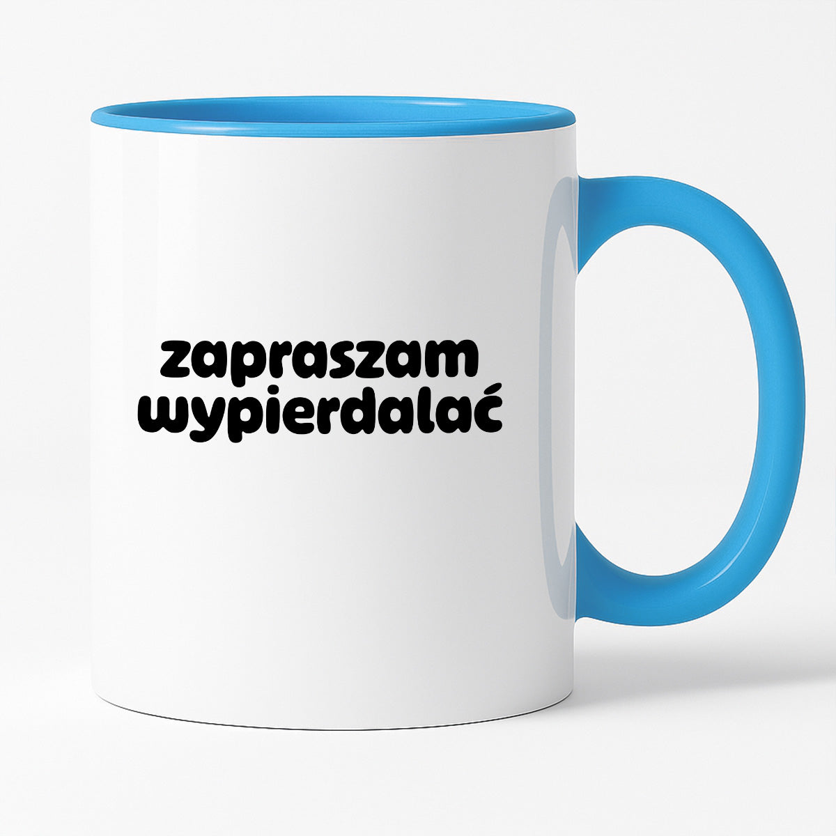 Kubek z nadrukiem "zapraszam wypierdalać" v2