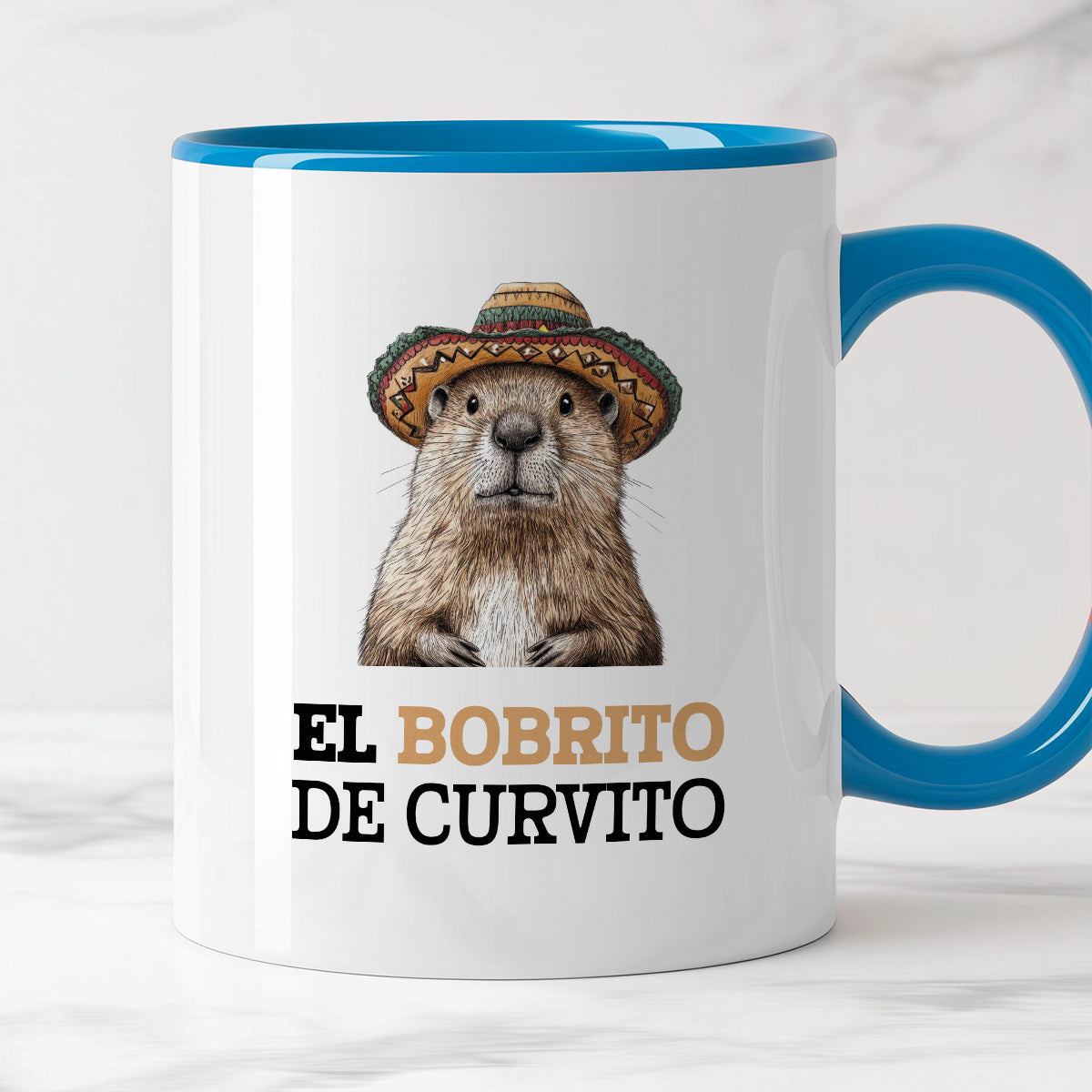 Kubek z nadrukiem "El bobrito de curvito"