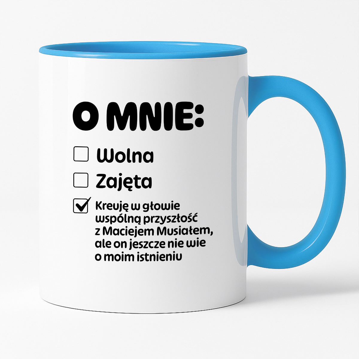 Kubek z nadrukiem "Mój status"