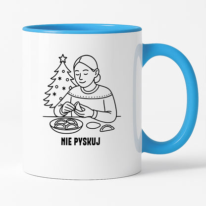 Kubek świąteczny z cytatem MAMY - "Nie pyskuj"