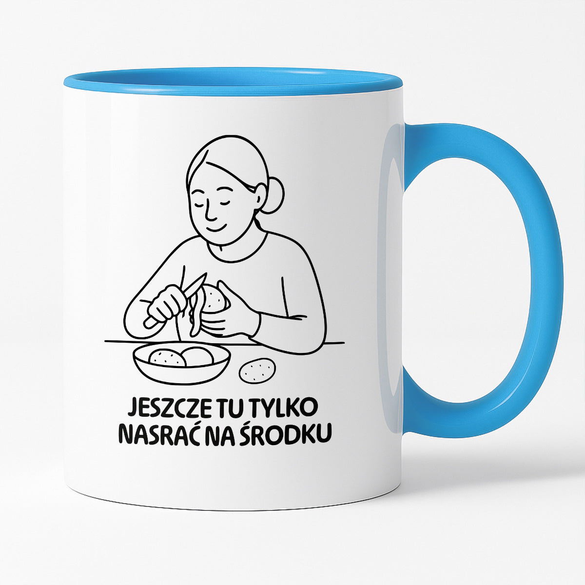 Kubek z nadrukiem "Jeszcze tu tylko nasrać na środku" - Cytaty MAMY - DZIEŃ MAMY