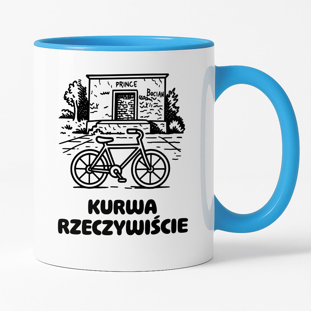 Kubek z nadrukiem - HITY POLSKIEGO INTERNETU - PAWEŁ JUMPER - "Kurwa rzeczywiście"