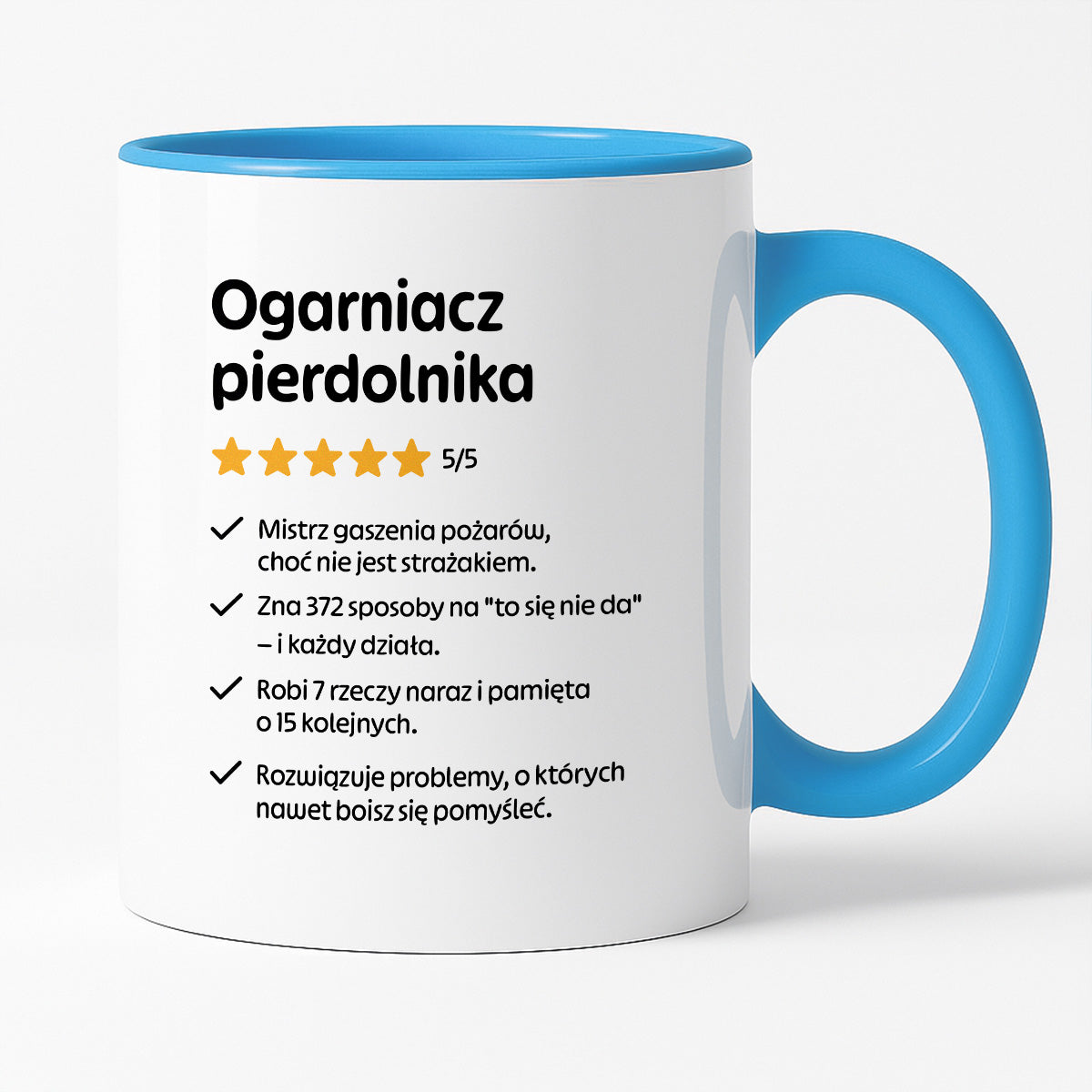 Kubek z nadrukiem "Ogarniacz pierdolnika"