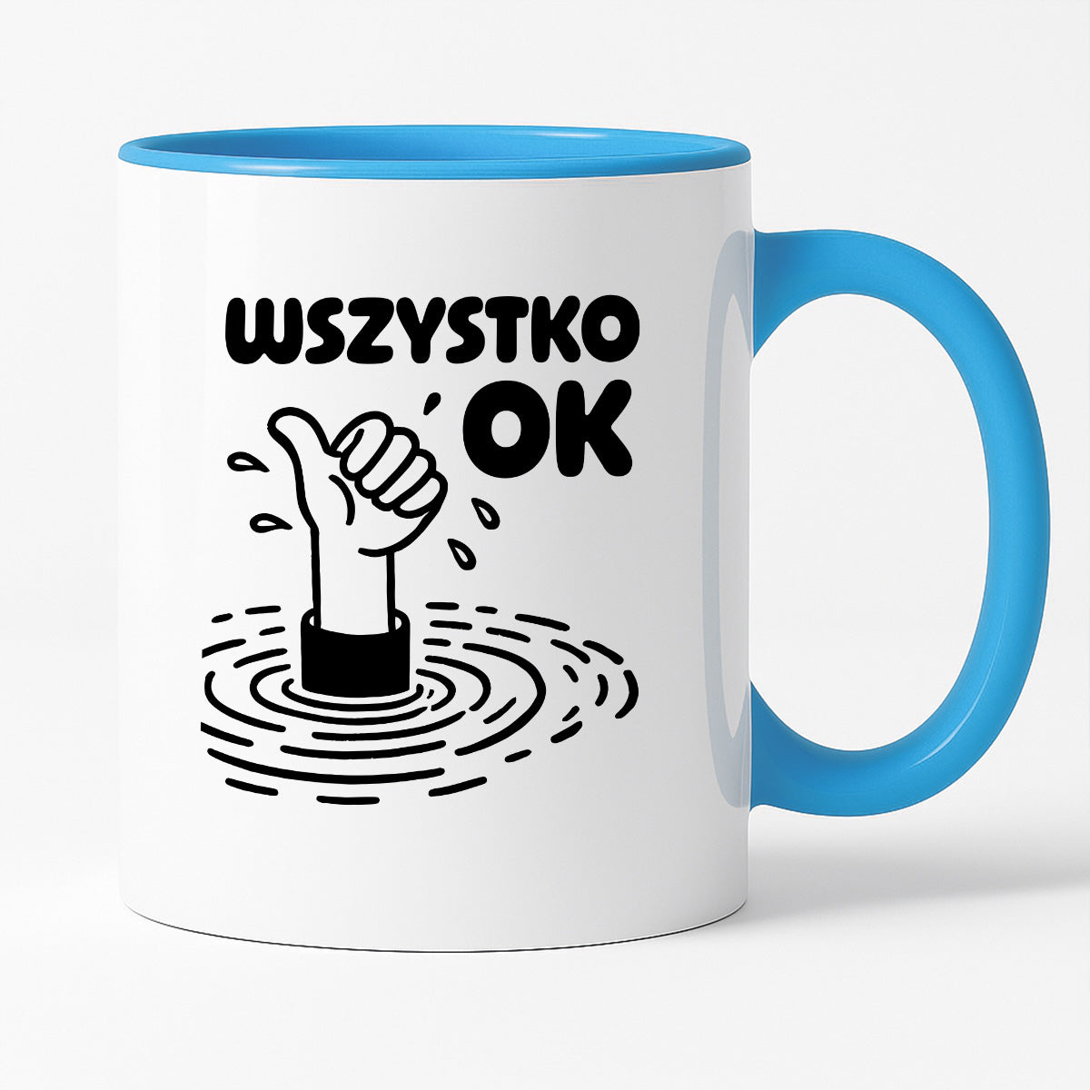Kubek z nadrukiem - "Wszystko OK (prawie)"