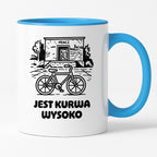 Kubek z nadrukiem - HITY POLSKIEGO INTERNETU - PAWEŁ JUMPER - "Jest kurwa wysoko"